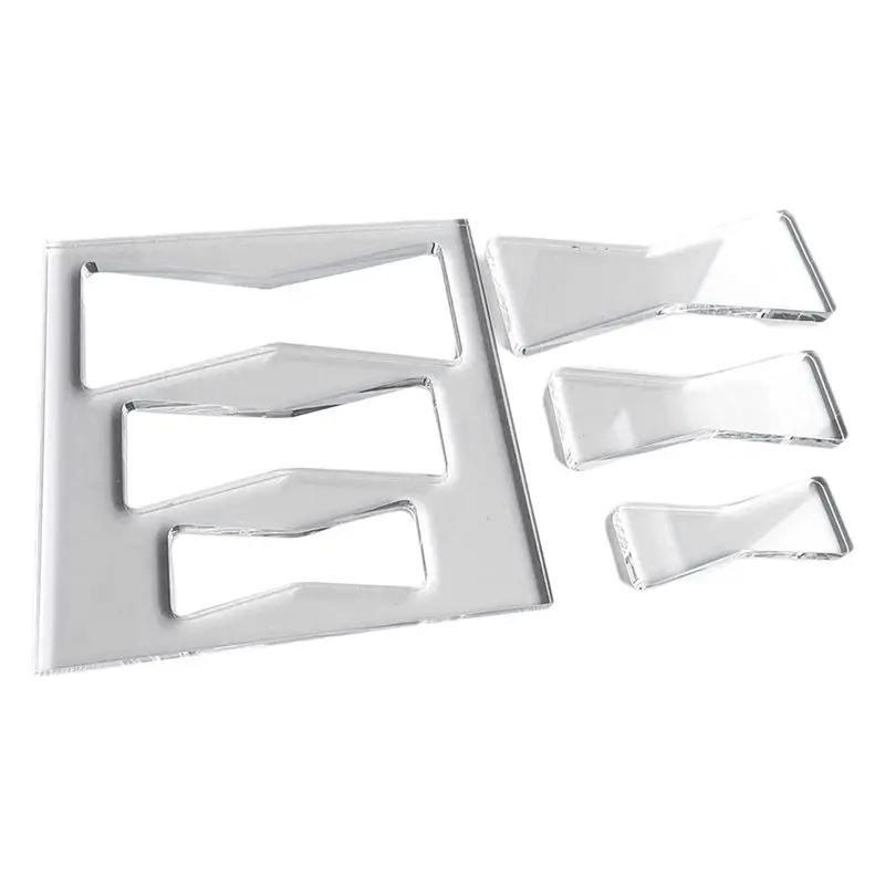 2025 Hot Style 2X Butterflies Router Template Set Transparent Acrylic Butterflies Template Clear Router Template