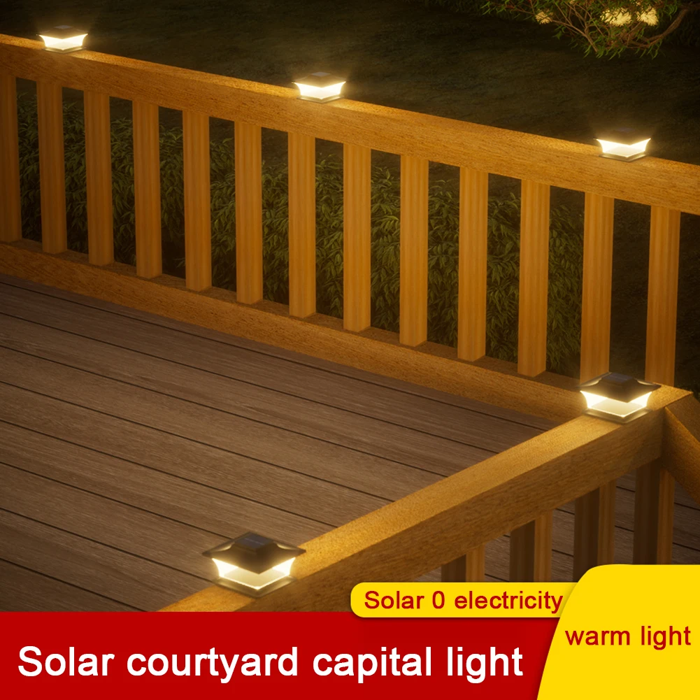 Solar Post Cap Light LED Fence - Outdoor Power Post recension och pris