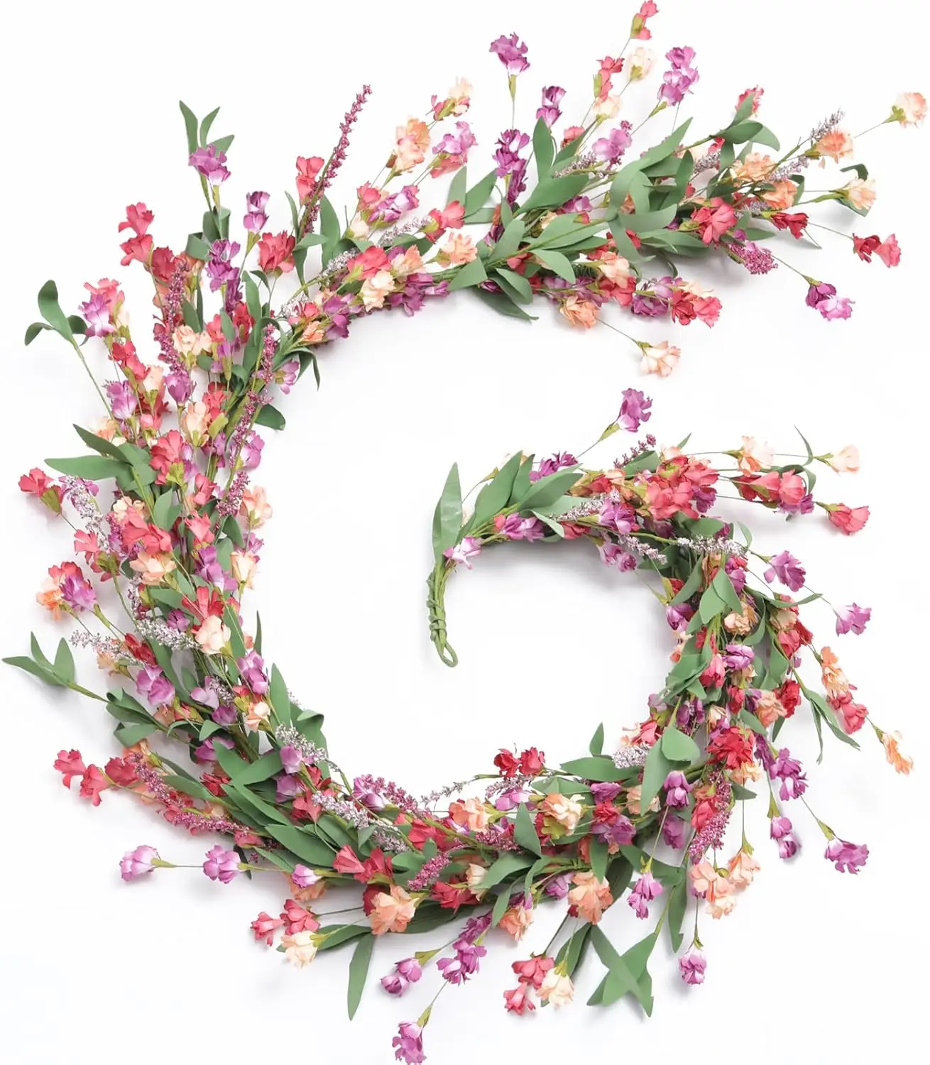 

Flower Garland 6Ft Spring/Summer Garland Floral Garlands for Mantle All Year Round Paper Garlands Decor for Indoor Outdo