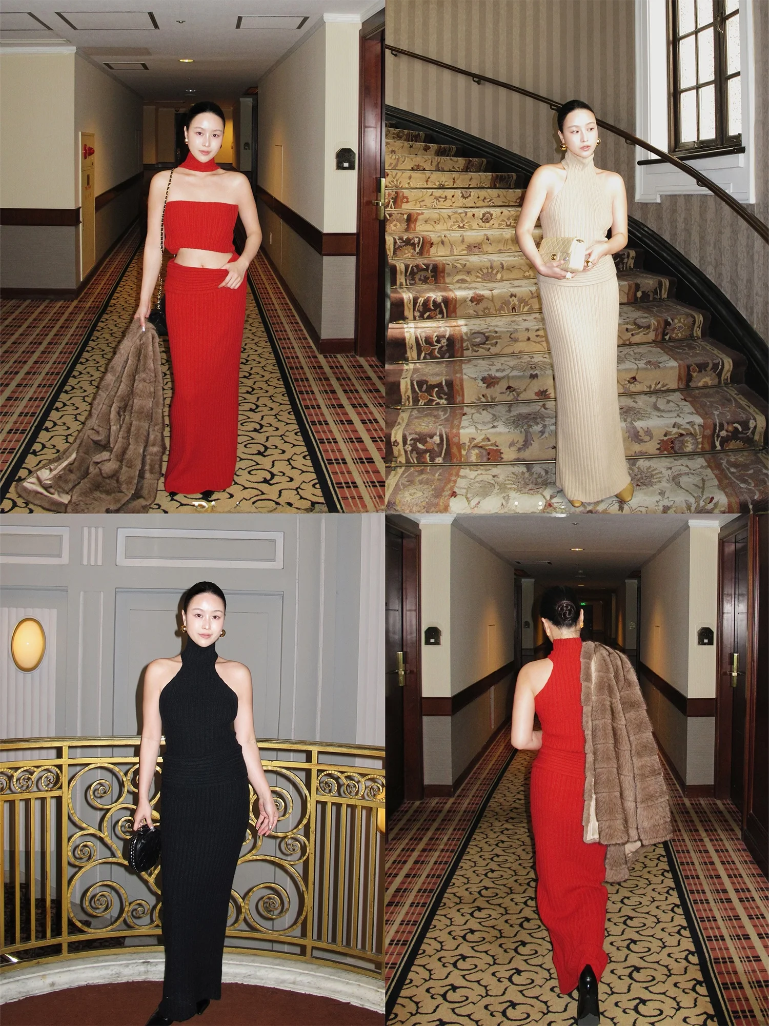 

Комплект из свитера и юбки Neline для женщин: зимний вязаный комплект для повседневной носки, французский стиль, дизайн с высокой талией