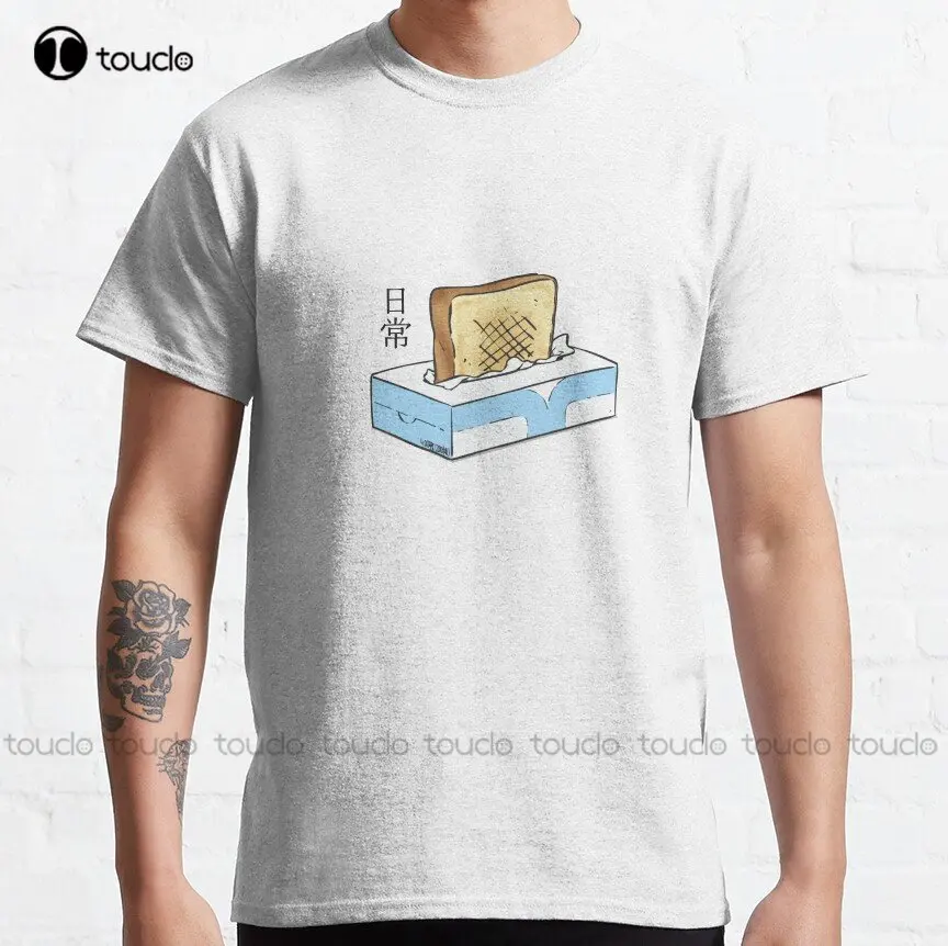 Nichijou - Tissue Box Toaster Classic T-Shirt Custom Aldult Teen Unisex Digital Printing Tee Shirts Custom Gift Xs-5Xl Tshirt