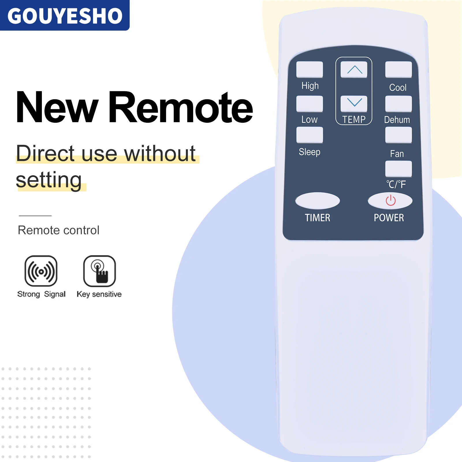 

New Remote Control For COV30332908 COV30332901 COV30332903 COV30332906 LP0711WNR LP0711WNR2 Portable Room Window Air Conditioner