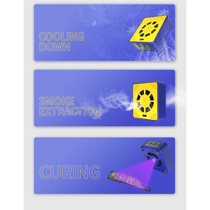 

A7THK-CUV-3 УФ-отверждаемый и паяльный дымоотделитель для ремонта телефонов, удаления дыма и сухой пасты, масло