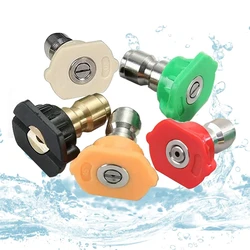 Universal Pressure Washer Nozzle Tips 1/4 Quick Connect Multiple Degrees Pressure Washer Spray Nozzle (0γ15γ25γ40γ65) 4500 PSI