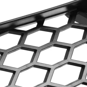 Paar oberer vorderer Stoßfänger Grill für Sitz Ibiza Typ 6L Cordoba 2002-2009 Mattes Schwarz-Wärme-Test Gitter 10 Hauptverkäufe Ibiza 6L Grill - №3