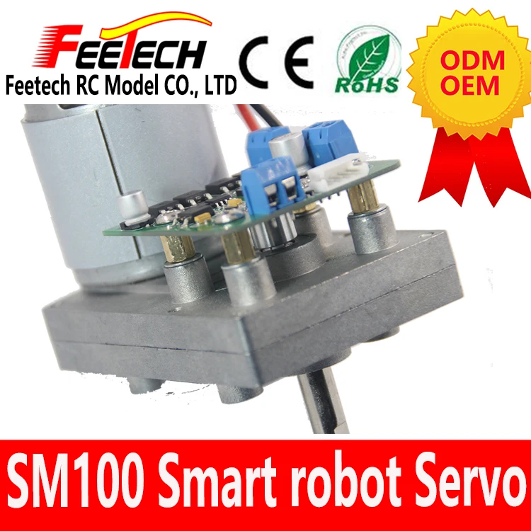 Feetech SM100 12v 100kg 토크 자기 인코더 로봇 서보