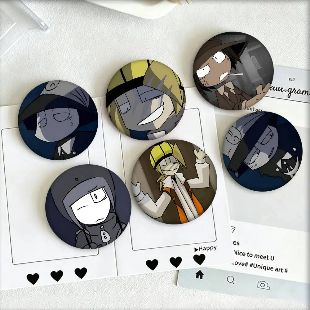 Law Of Talos Anime Round Badge Creative Brooch Clothing Backpack Accessories Lapel Pin