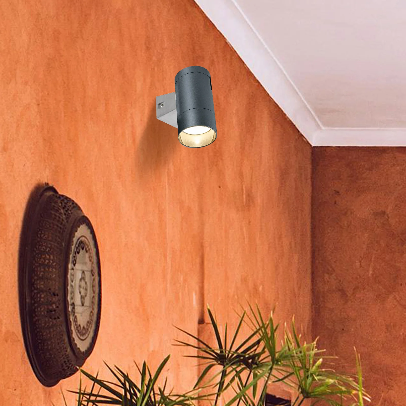 

Versatile Wall Lamp Base Aluminum Alloy Durable Easy Install Simple Design Practical Indoor Lighting Wall Light Bracket