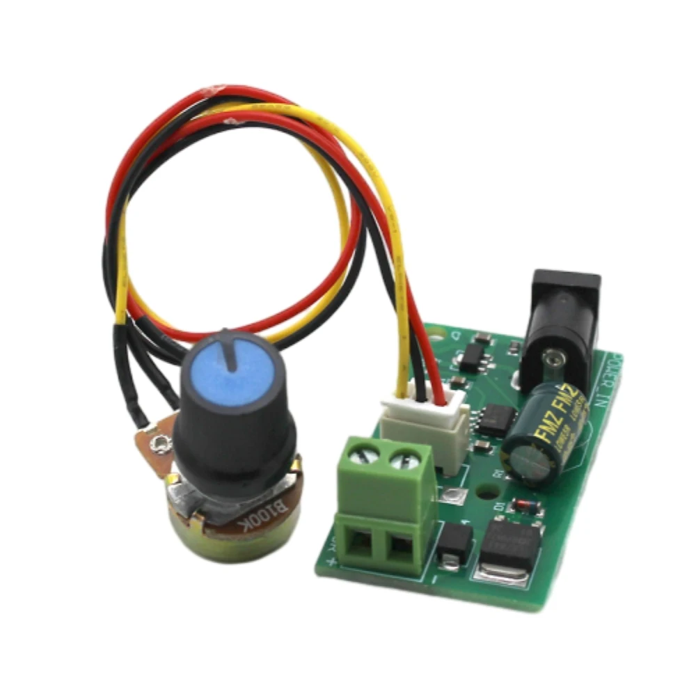 

PWM DC Motor Speed Controller 6V 12V 24V 3A Small General Speed Control Board Motor Speed Governor Module with Potentiometer