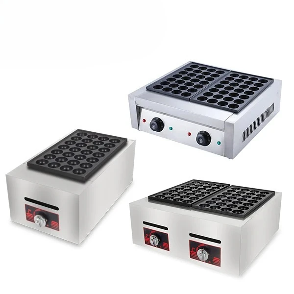

#Street Snack Food Fish Pellet Ball Making Machines Commercial Electric Takoyaki Maker Pan Cast Iron 3 Phase 84 Holes