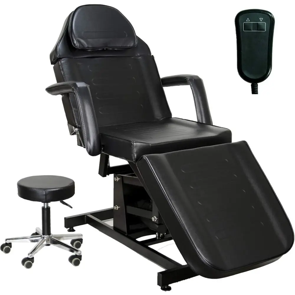 

Adjustable Electric Tattoo Chair for Facials, Lashes, and Spa Treatments (Black)