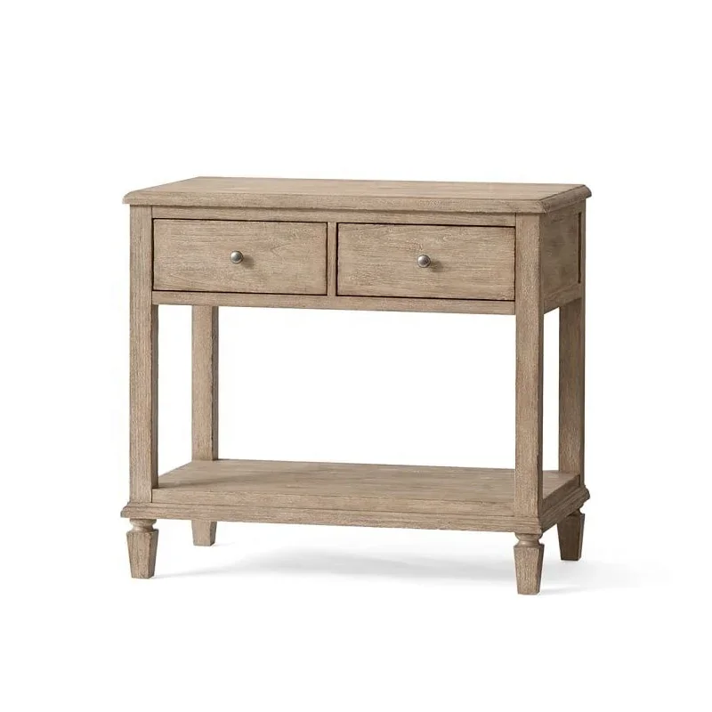 

Nordic Design Global Style Natural Wooden Veneer Bedroom Furniture Nightstand with Solid wood Legs