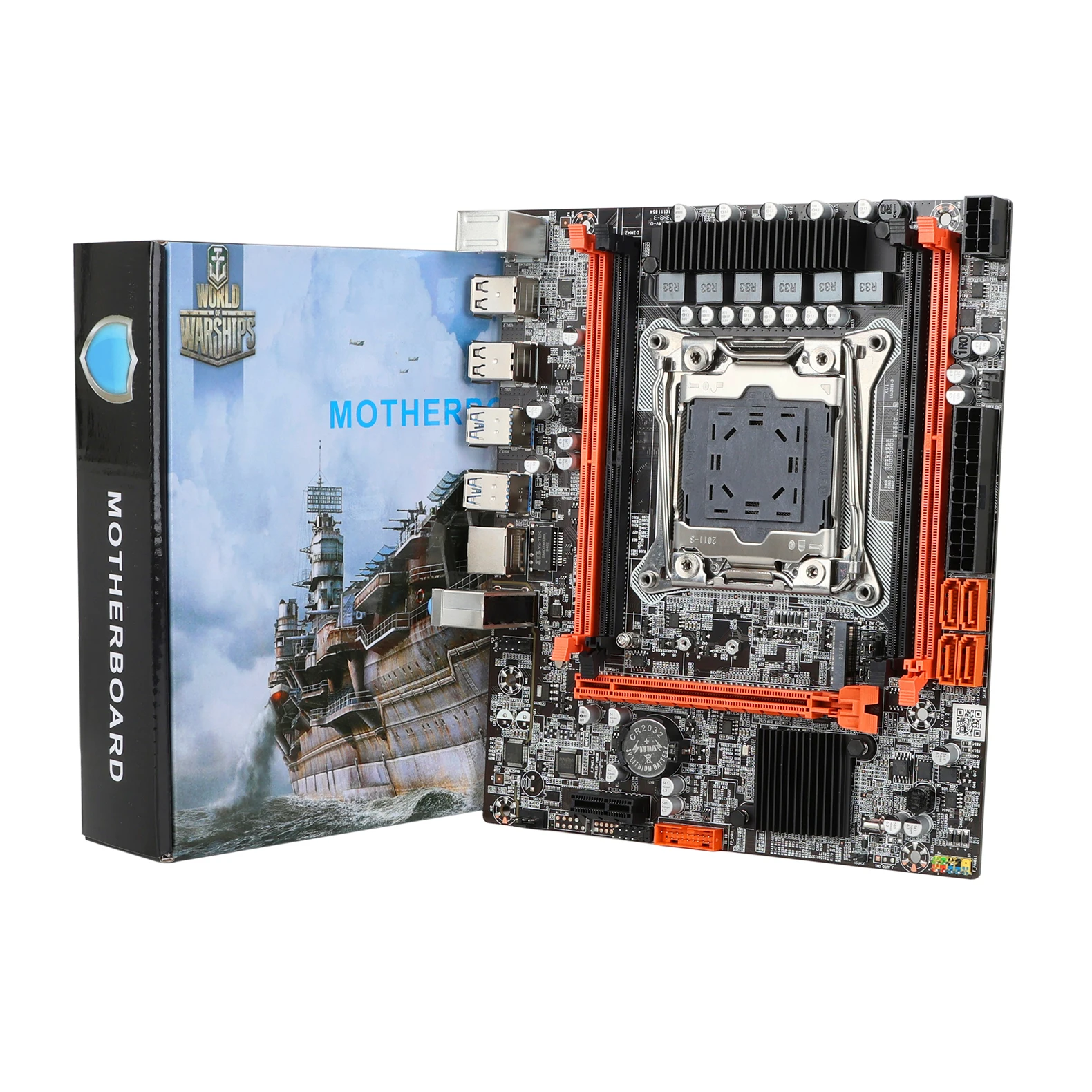 X99 Kit Motherboard set LGA2011-3 Set with E5 2680V4 processor 2PCS 16GB DDR4 ECC memory PCI-16 USB3.0 server M-ATX NVME M.2