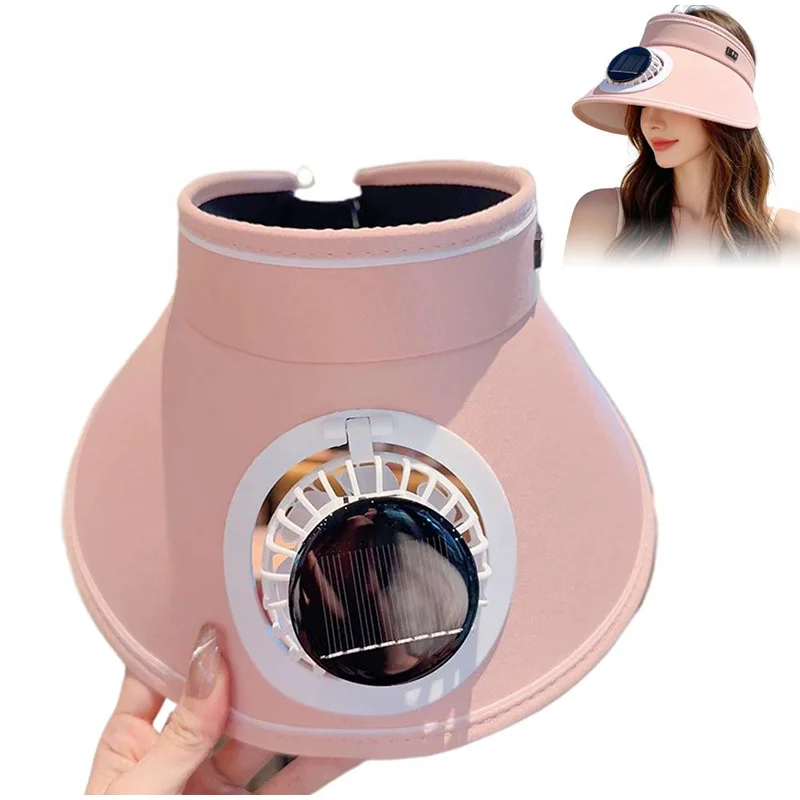 Oversized Big Brimmed Candy Fan Hat Summer Versatile Sunshade Empty Top Hat Cool Travel Dual-use For Men Women Outdoor Sunshade