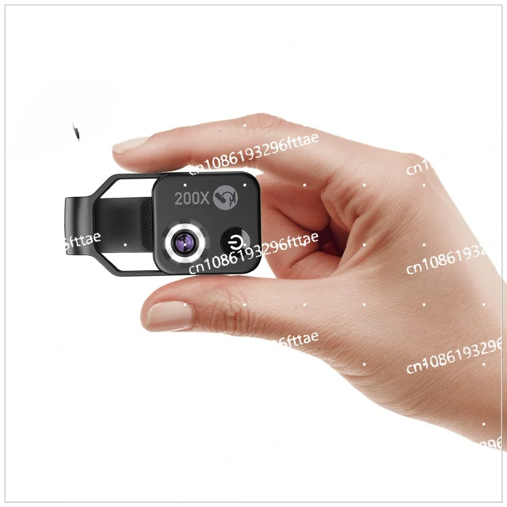 

Portable 200 Times Mobile Phone Microscope Magnifying Glass High Definition Microscope Without CPL