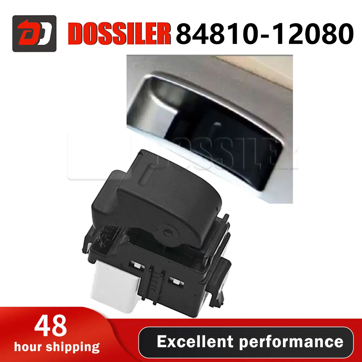 84810-12080 Dossiler Power Single Window Control Switch For Toyota 4Runner Camry Corolla FJ Cruiser RAV4 Sienna Tacoma 1993-2010