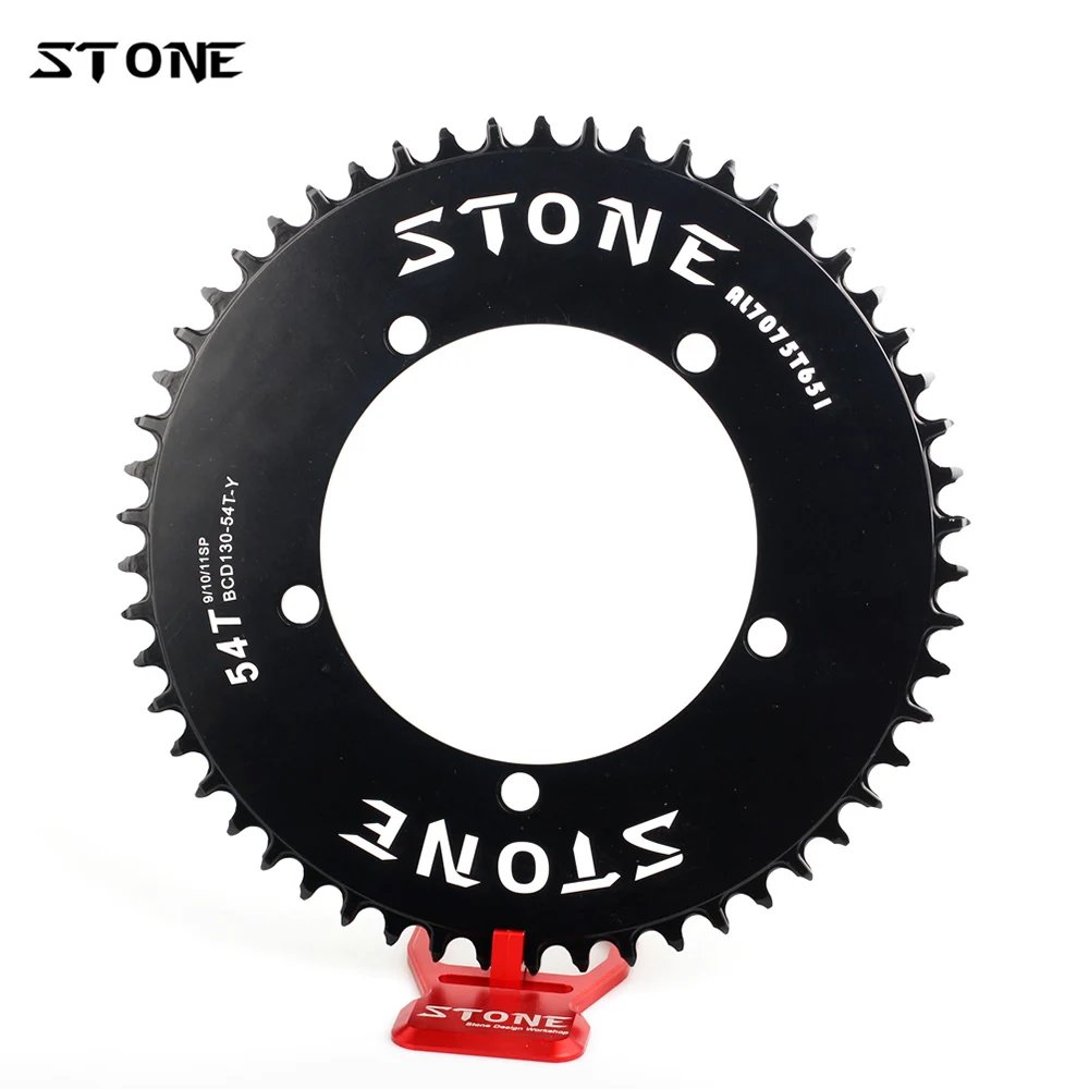 

Stone Circle Aero Chainring BCD 130mm 5 Bolts for Road Bike Brompton 3Sixty FNHON Folding Bike Chainwheel Chain Ring N/W Teeth