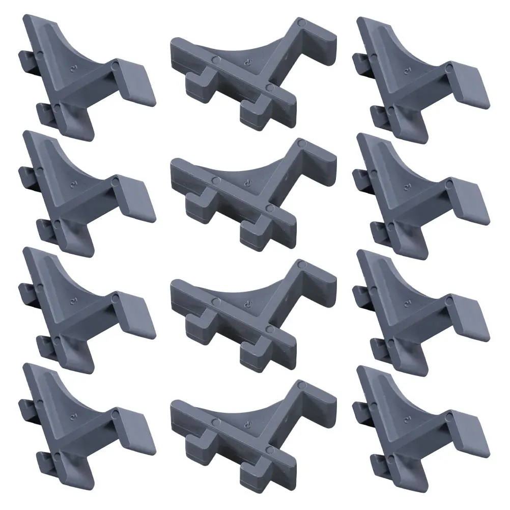 

24pcs Refrigerator Shelf Clips Heavy Duty Plastic Hooks for Commercial Beverage Coolers Easy Installation Divider