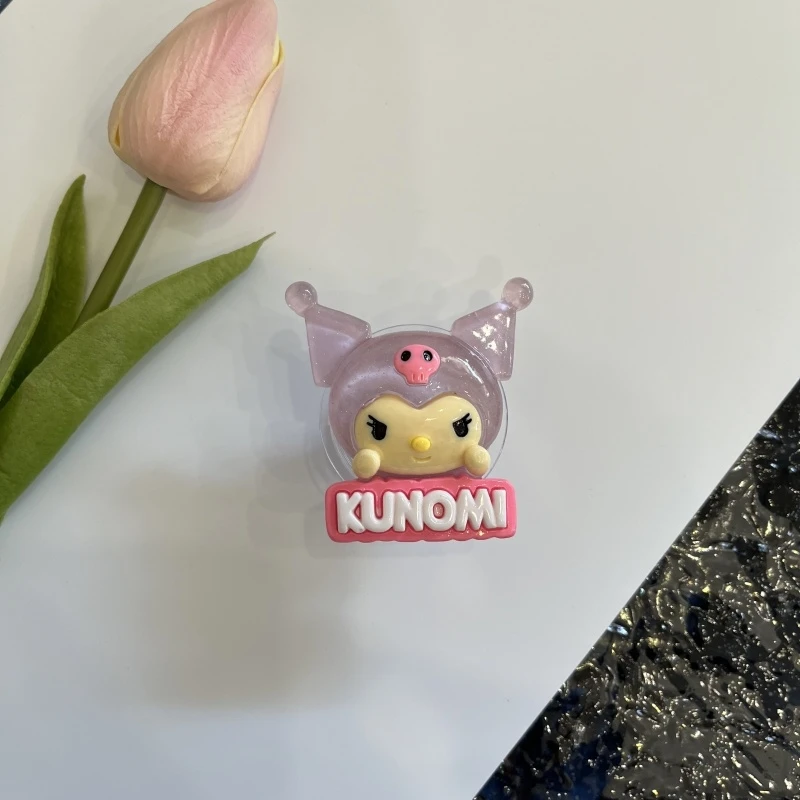 Carino Sanrio Hello Kitty Kuromi Presa Grip Tok Anello da dito Supporto per telefono Supporto per IPhone Samsung Xiaomi Griptok Staffa pieghevole