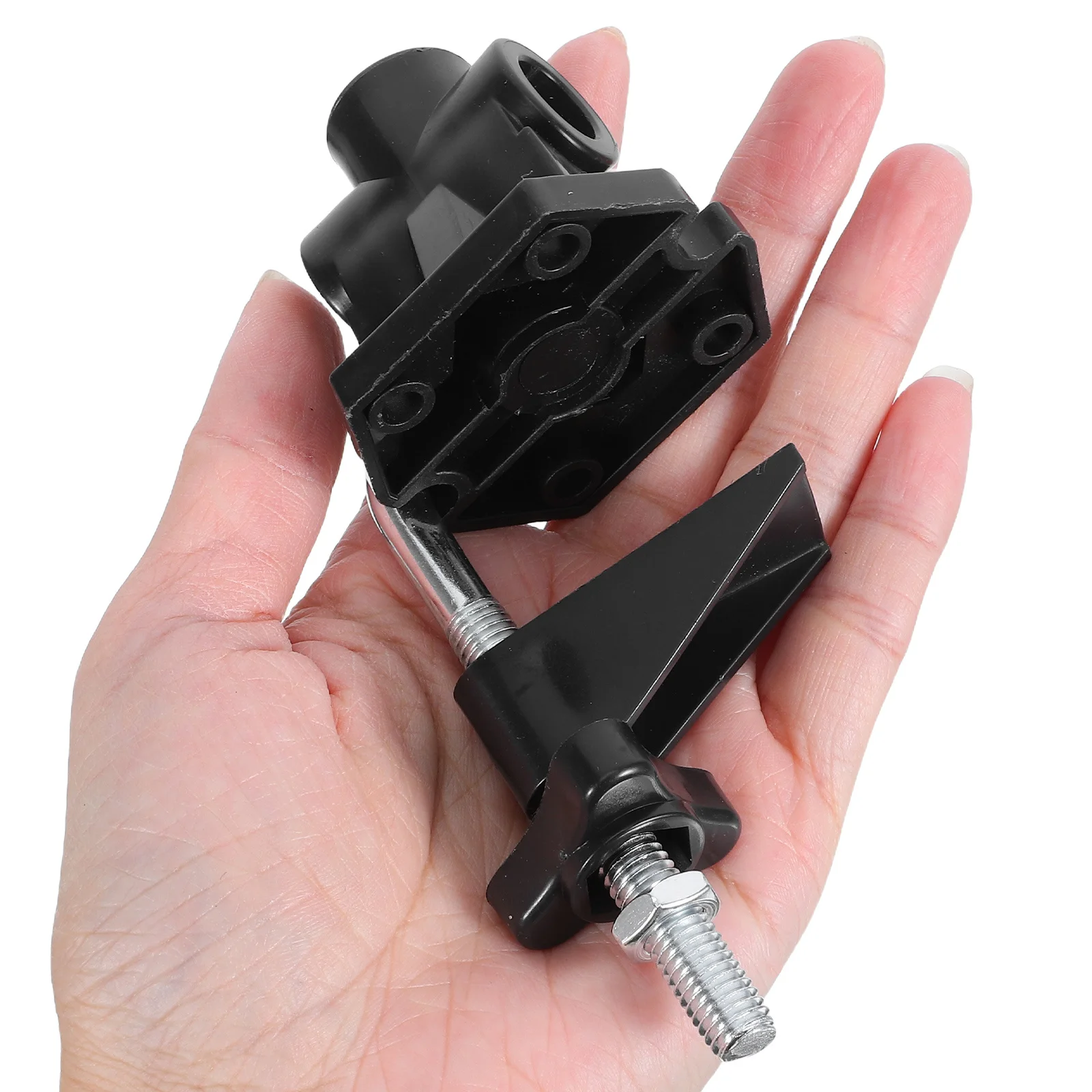 

6pcs Metal Desk Lamp Clamp Black Table Light Clip Holder For Work Study Secure Hexagonal Lock Anti-Slip Mounting Bracket