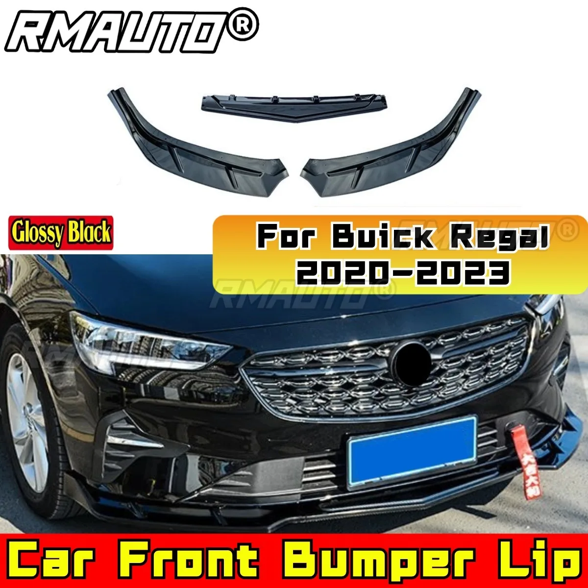 

Car Front Bumper Lip Splitter Spoiler Bumper Lip Protector for Buick Regal Swift Style 2020-2023 Body Kit Car Accessories