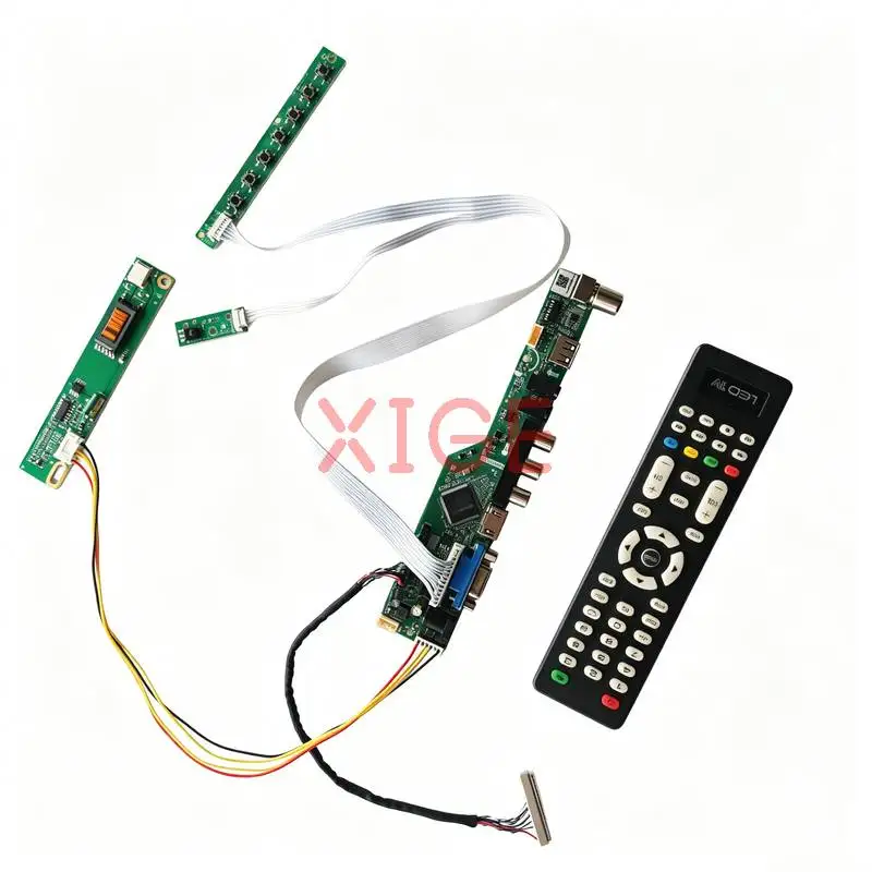 

LCD Monitor Drive Controller Board Fit N154I1 N154I3 N154I2 N154I5 1280*800 1-CCFL 30 Pins LVDS 1280x800 USB+AV+VGA+HDMI Kit DIY