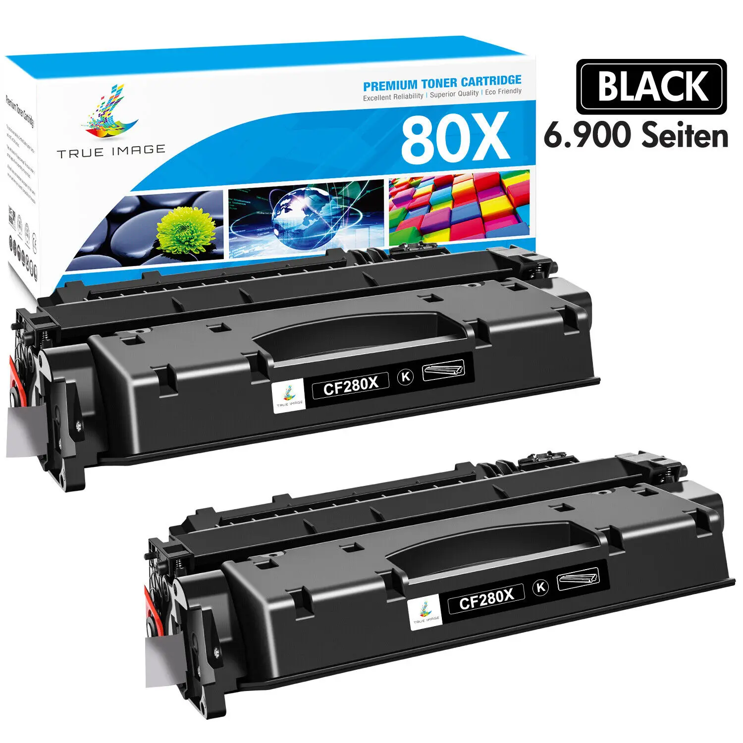 Cartucho de tóner negro 2PK CF280X 80X para HP LaserJet Pro 400 MFP M425dw M425dn