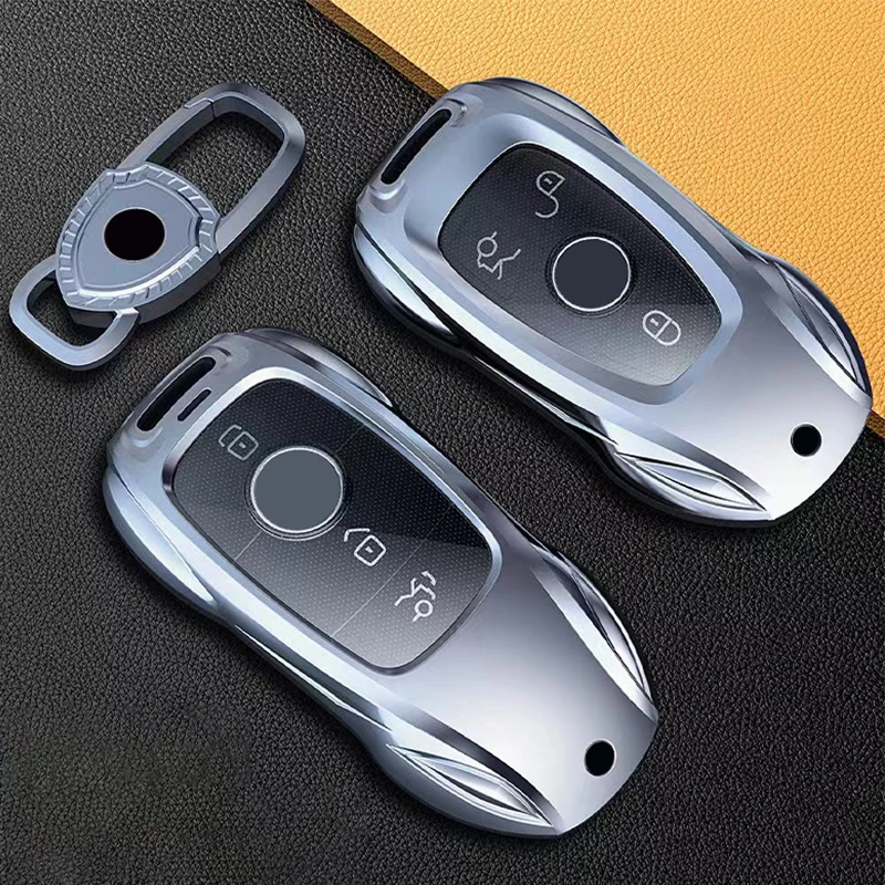 2024 New Ziny Alloy Car Key Case Cover for Mercedes Benz A B C E S Class W204 W205 W210 W212 W213 W176 W463 GLC GLB GLE AMG