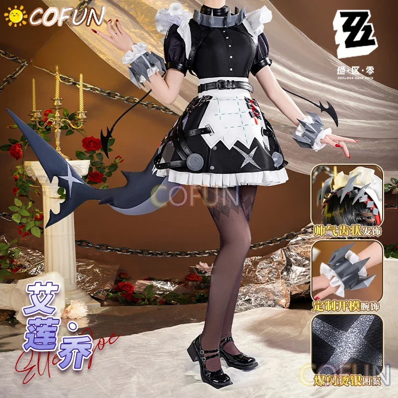 COFUN-Costume de Cosplay Zenless Zone ontariKEen Joe pour Femme, Ensemble Complet avec Queue, Tenue d'Halloween