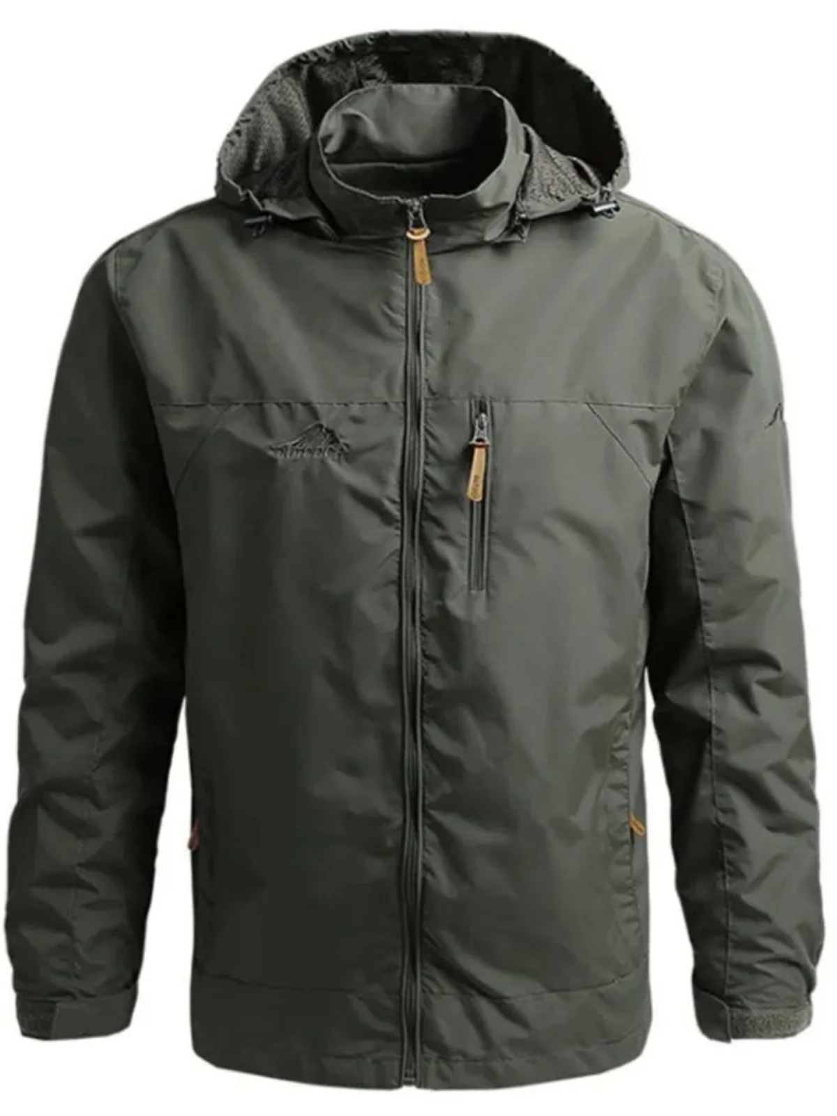 

Мужская альпинистская ветровка Fce на подкладке с капюшоном Jaet на молнии, обычная длина све, осенняя одежда