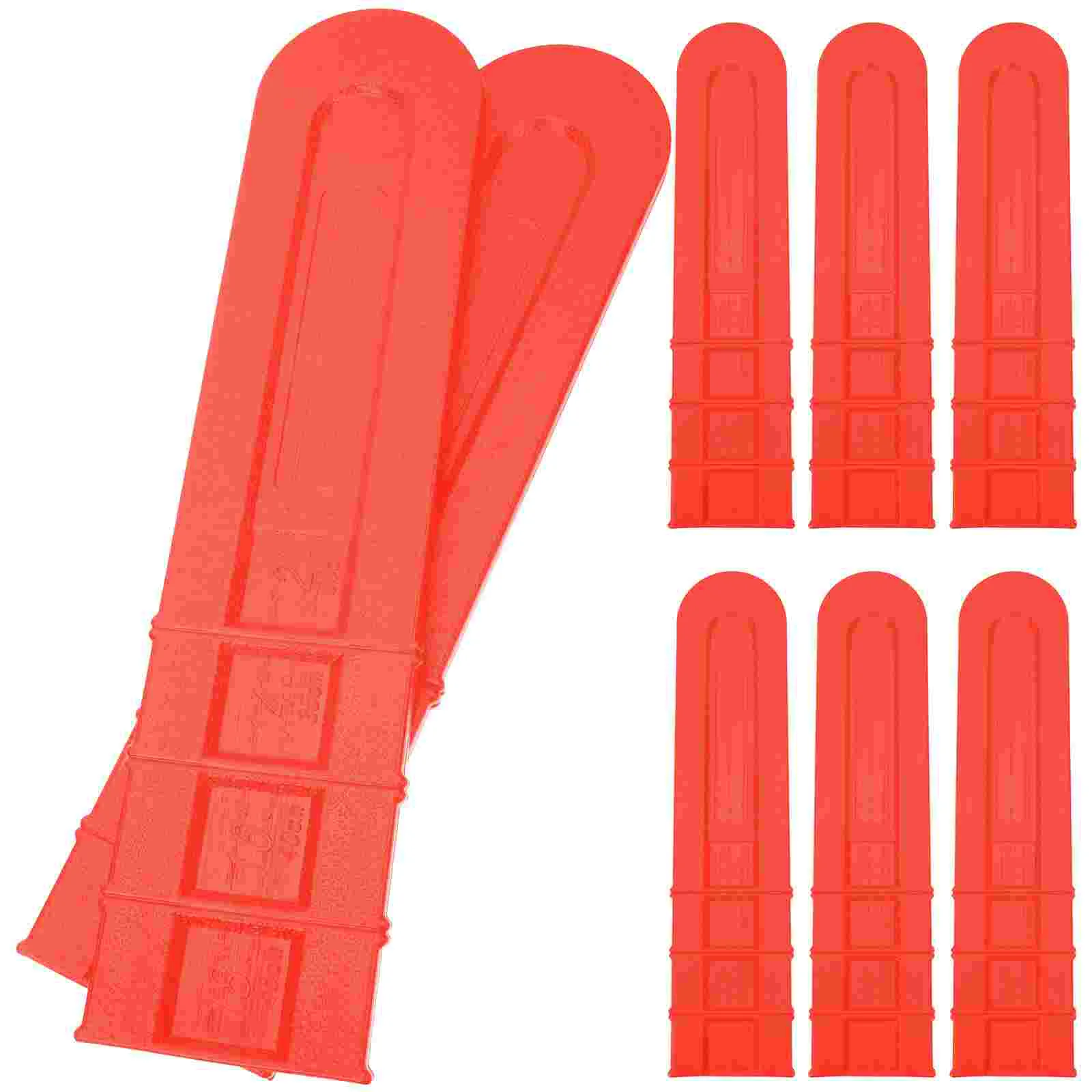 

8 Pcs Petrol Saw Protective Cover Chainsaw Bar Storage Travel Anti-scratch Home Cases Plastic Sleeve Man Safety