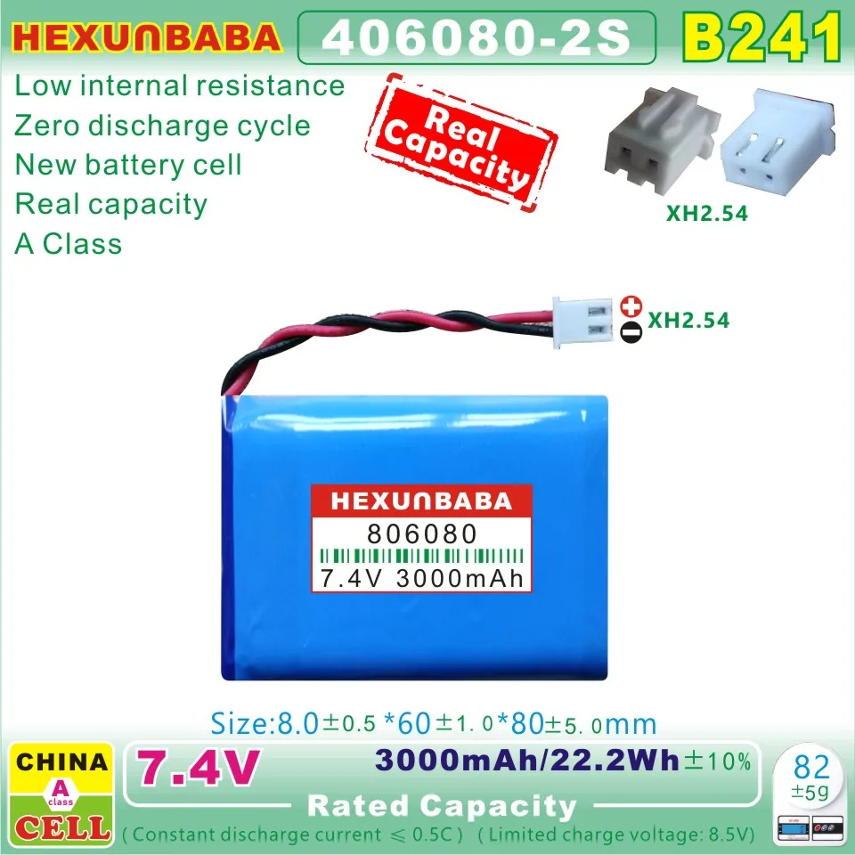 B241 7.4V 3000mAh 806080 406080-2S Li-Ion Batarya: Detaylı Değerlendirme ve Kullanım Rehberi