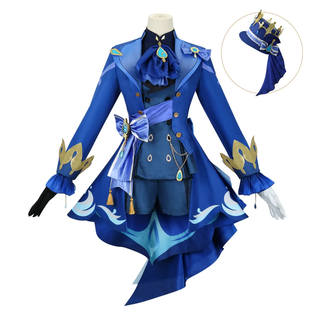 Focalors Costume Cosplay Furina parrucca Cosplay Set abiti Halloween festa di natale vestiti Anime abiti