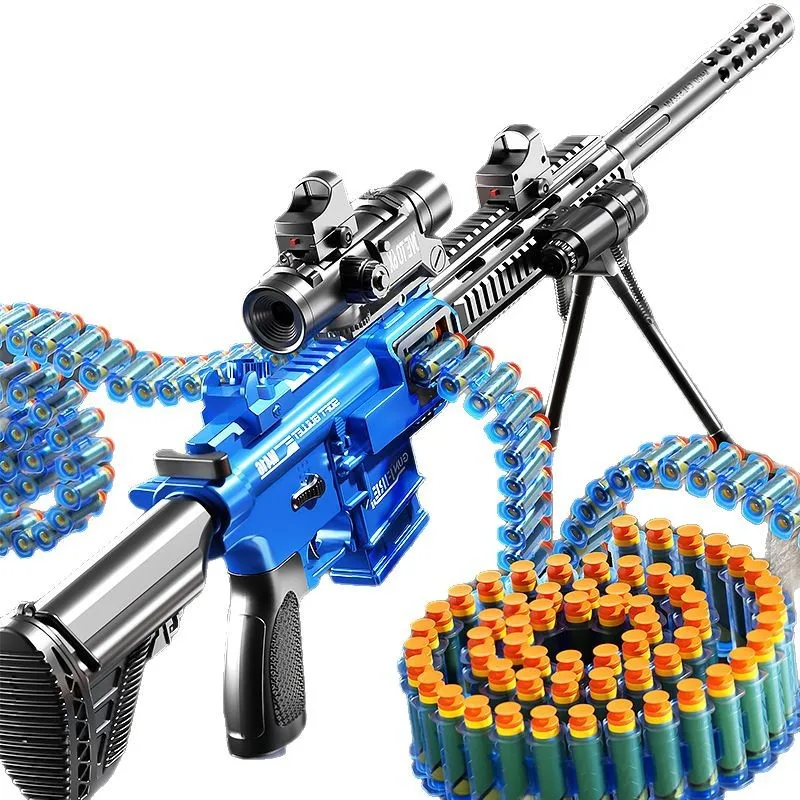 لعبة أطفال مسدس رصاصة طرية M416 للأولاد من 5 إلى 7 سنوات مقلد لعبة إطلاق يدوية بندقية بدون مجلة هدية السنة الجديدة