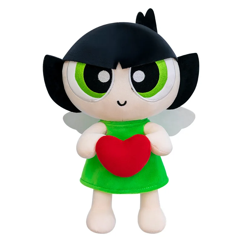 Мягкая игрушка Kawaii Anime The Powerpuff Girls, 30 см, персонажи мультфильма: Баббл, Блоссом, Креативность, плюшевая игрушка, подарок на день рождения