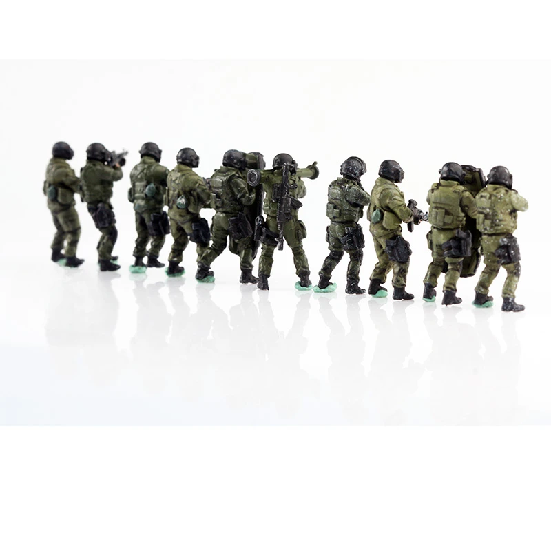 10 Pcs 1:72 Soldier Resin Russian Combat Infantry Accessory Model Classics Gifts Static Desktop Ornament Collection Toys