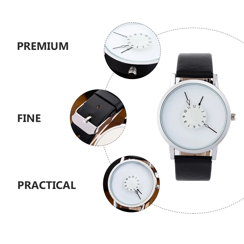 ساعة كوارتز للنساء بحزام من البولي يوريثان مقاومة للماء وبسيطة كاجوال وساعة يد للارتداء اليومي للطلاب