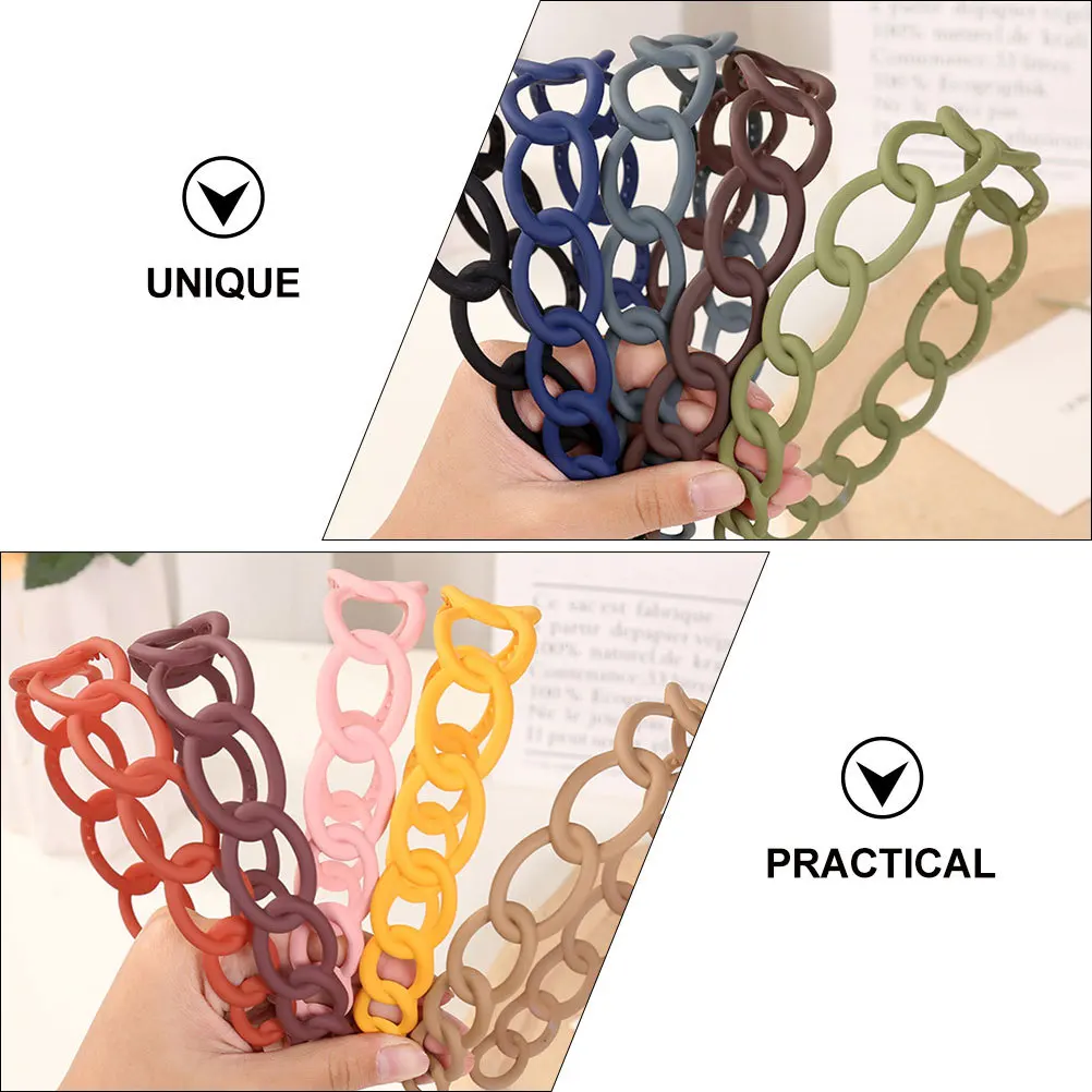 

10pcs Frosted Hairbands Universal Size Moderate Weight Exquisite Hoops For Women Delicate Hair Wear Chic Headband Hair