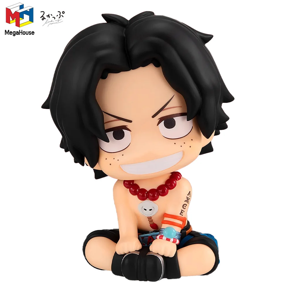 

[In-Stock] Original MegaHouse Look up Series Portgas D. Ace (One Piece) Collectible 110 mm Anime Figure Model Ornament Toy Gifts