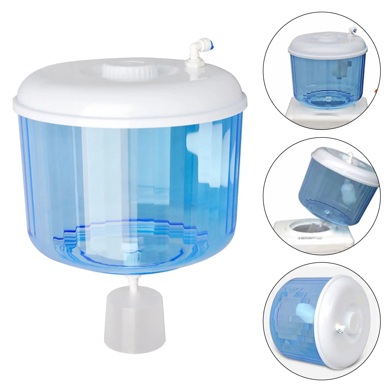 

Портативное ведро для воды для домашнего подключения с системой очистки Ro 1/4 дюйма, 8 л, питьевой контейнер с поплавковым шариком, аксессуары для очистителя воды