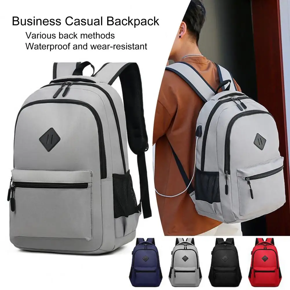 Multi-layer Outdoor Backpack Stylish Waterproof Oxford Cloth Women Backpack with Usb Charging Port for Travel School for Teenage