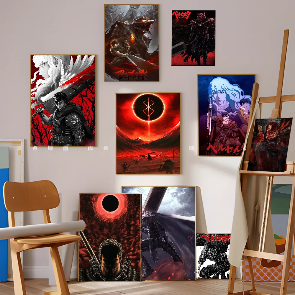 Anime Berserk Good Quality Prints And Posters Vintage Room Bar Cafe Decor Home Decor