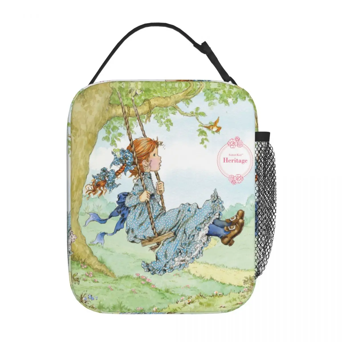 Beautiful Sarah Kay Swing Girl Cartoon Thermal Insulated Lunch Bags Cute Country Life Portable Bento Box Cooler Thermal Food Box