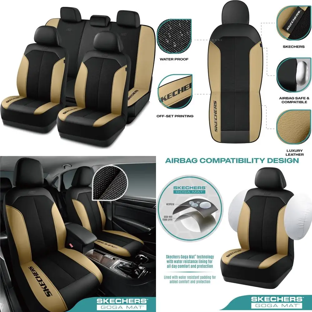 

Чехлы на автомобильные сиденья Skechers, чехлы на сиденья из ткани GOGA Mat Oxford, водонепроницаемые чехлы на автомобильные сиденья, полные комплекты, автомобильные универсальные сиденья Co