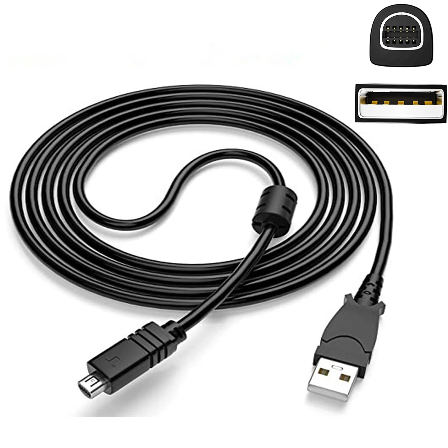 Cable de sincronización de datos VMC-15FS de 1,5 m y 4,9 pies, de 10 pines a USB, para videocámara digital Sony Handycam, descarga de imágenes y videos desde la cámara