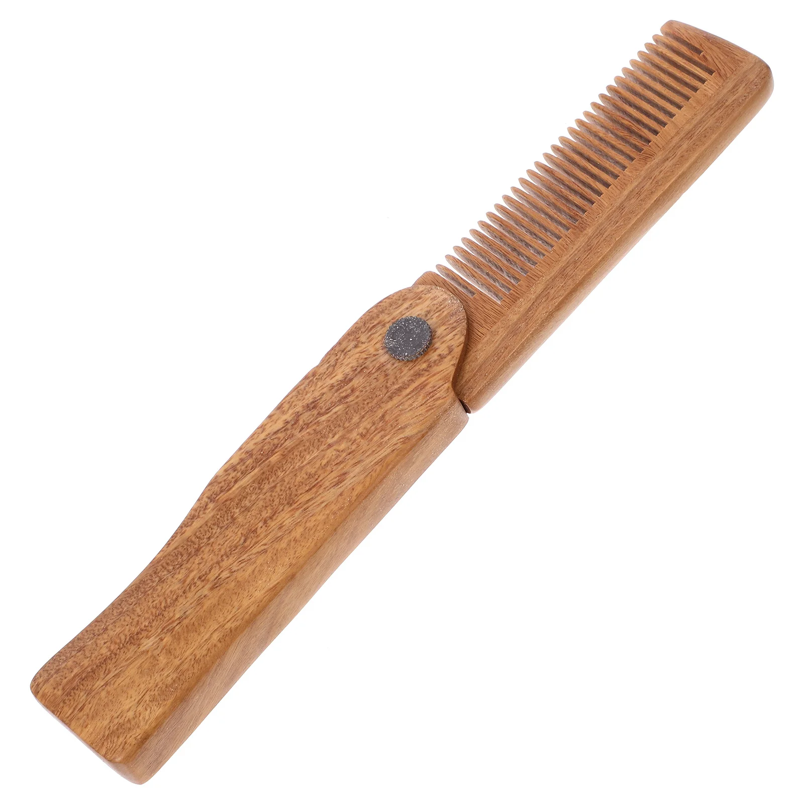 

1pc Foldable Wooden Portable Anti-Static Sandalwood Hair Massage Comb For Travel Anti-Static Hair Comb Home Use Styling Tool