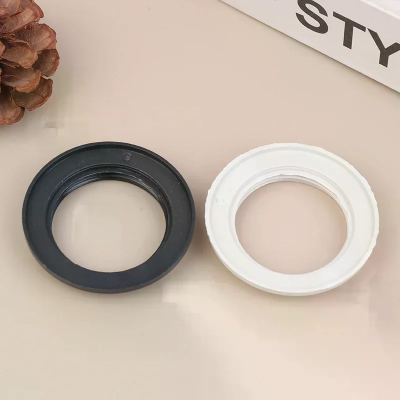 10Pcs E14 E27 Threaded Lamp Socket Rings Pack Black White E12 E26 Lock Lamp Shade Rings For Standard Base Lamp Holder