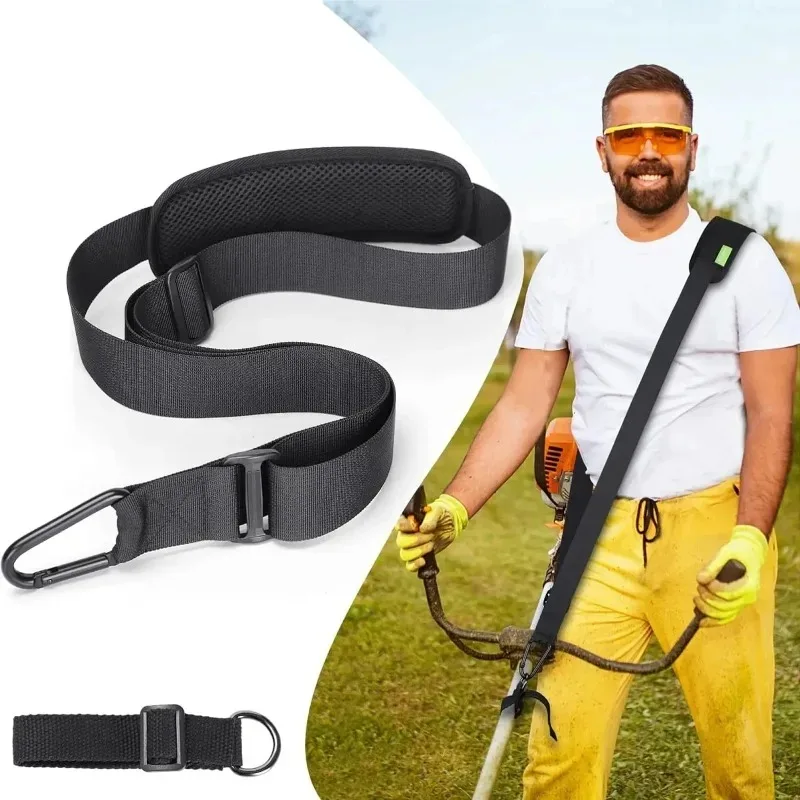 Durable Adjustable Shoulder Strap Nylon Harness for Grass Trimmer Pruning Machine Gardening Tools Comfortable Support