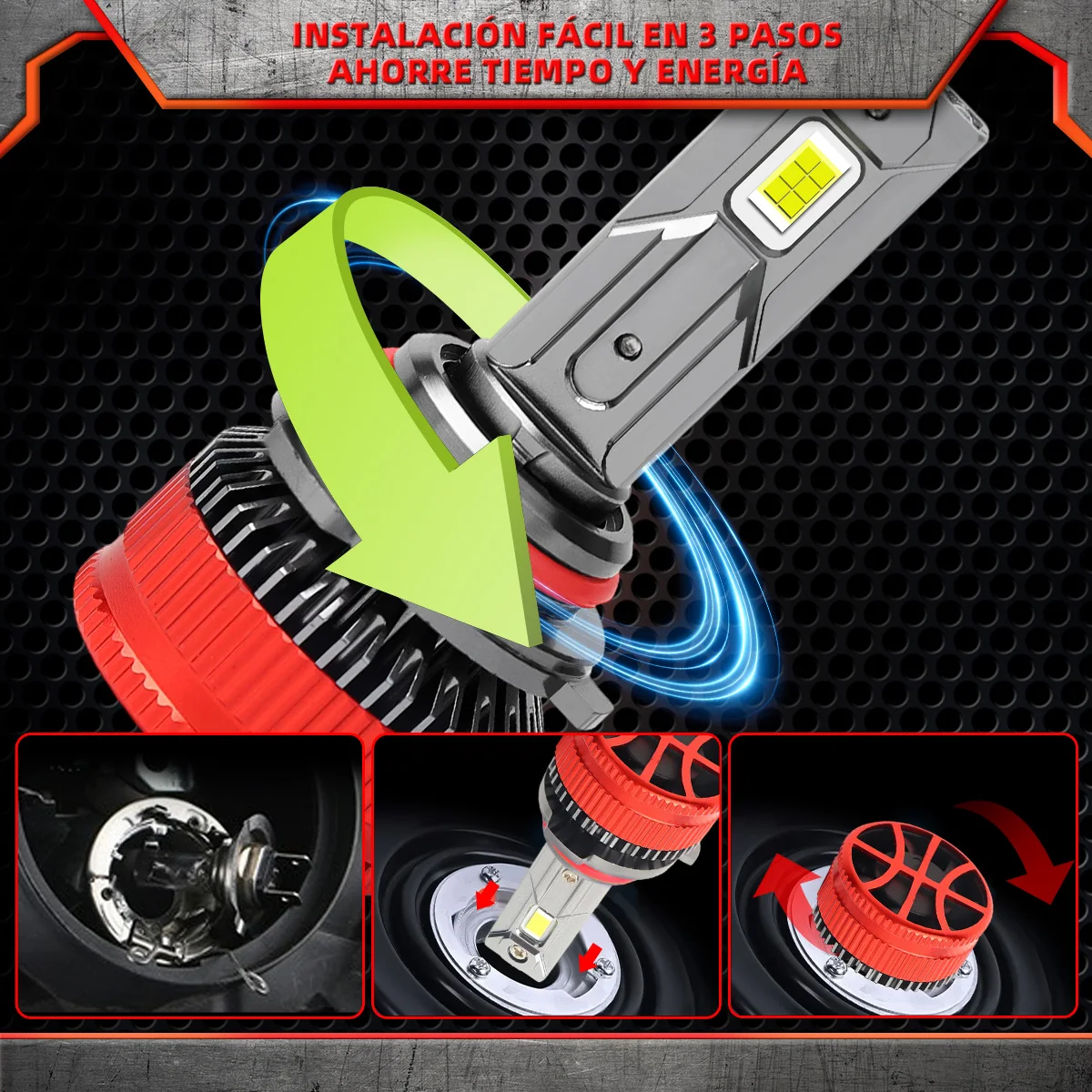 A7 Plus H7 H11 LED لمبة المصباح 80000LM 9005 9006 H4 H1 H8 LED مصابيح السيارة مع CANbus 9012 HB3 HB4 الضباب الخفيف 12 فولت 24 فولت 6000 كيلو Mini #6