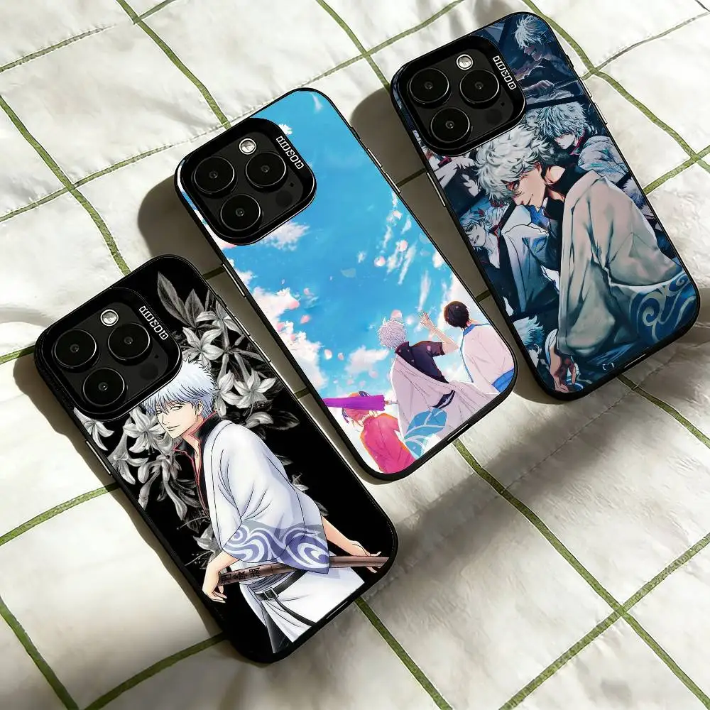 

Gintama Gintoki Sakata Phone Case For iPhone 17,16,15,14,13,12,11 Plus,Pro Max,XS,Colorful Silver Phone case Funda Cover